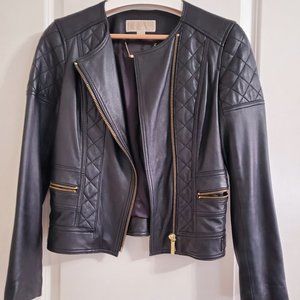 MICHEAL KORS REAL LEATHER JACKET